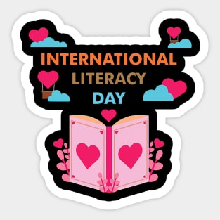 Celebrate International Literacy Day Book Lover Sticker